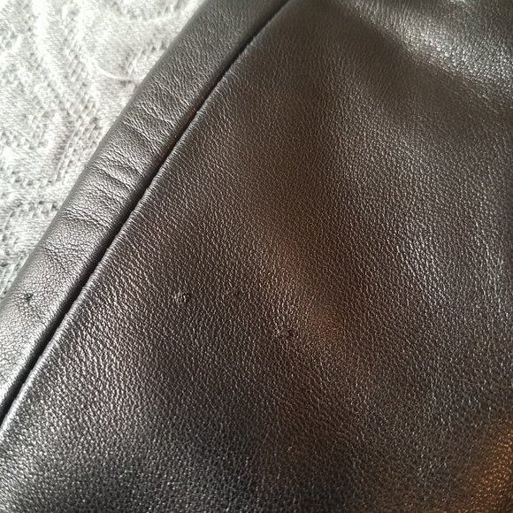 Banana Republic Size 0 Black Genuine Leather Pants - Picture 12 of 12